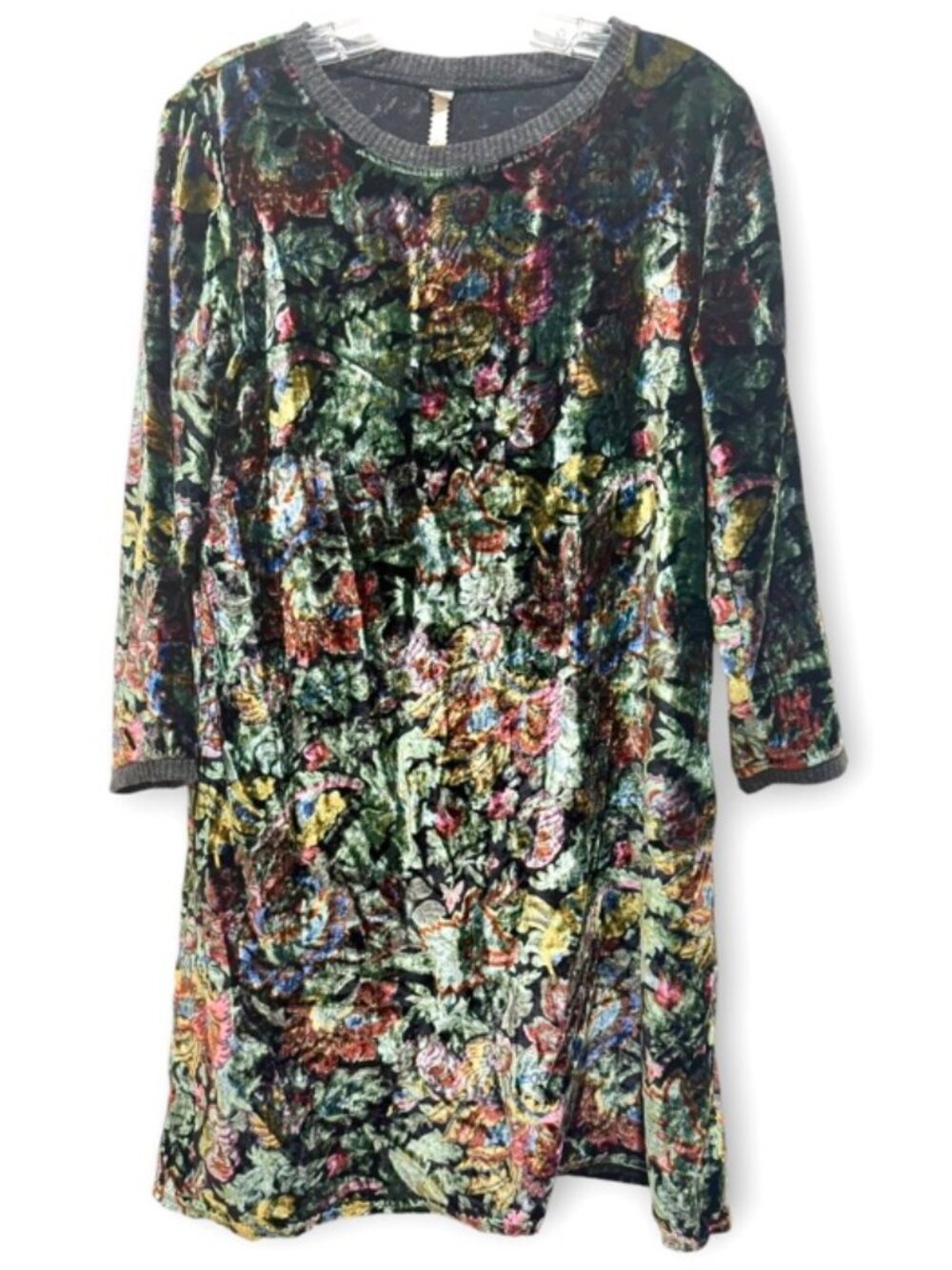 Uncle Frank by Ivy Jane Velvet Floral Shift Dress Size XS